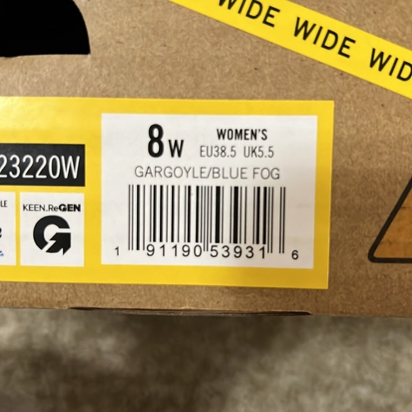 Keen Women’s Atalanta Cool II safety shoes 8W NWT - Picture 8 of 8